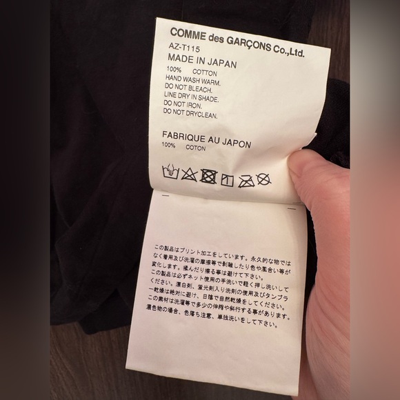 COMME DES GARCONS PLAY FITTED T SHIRT SIZE M WOMENS - Picture 6 of 7